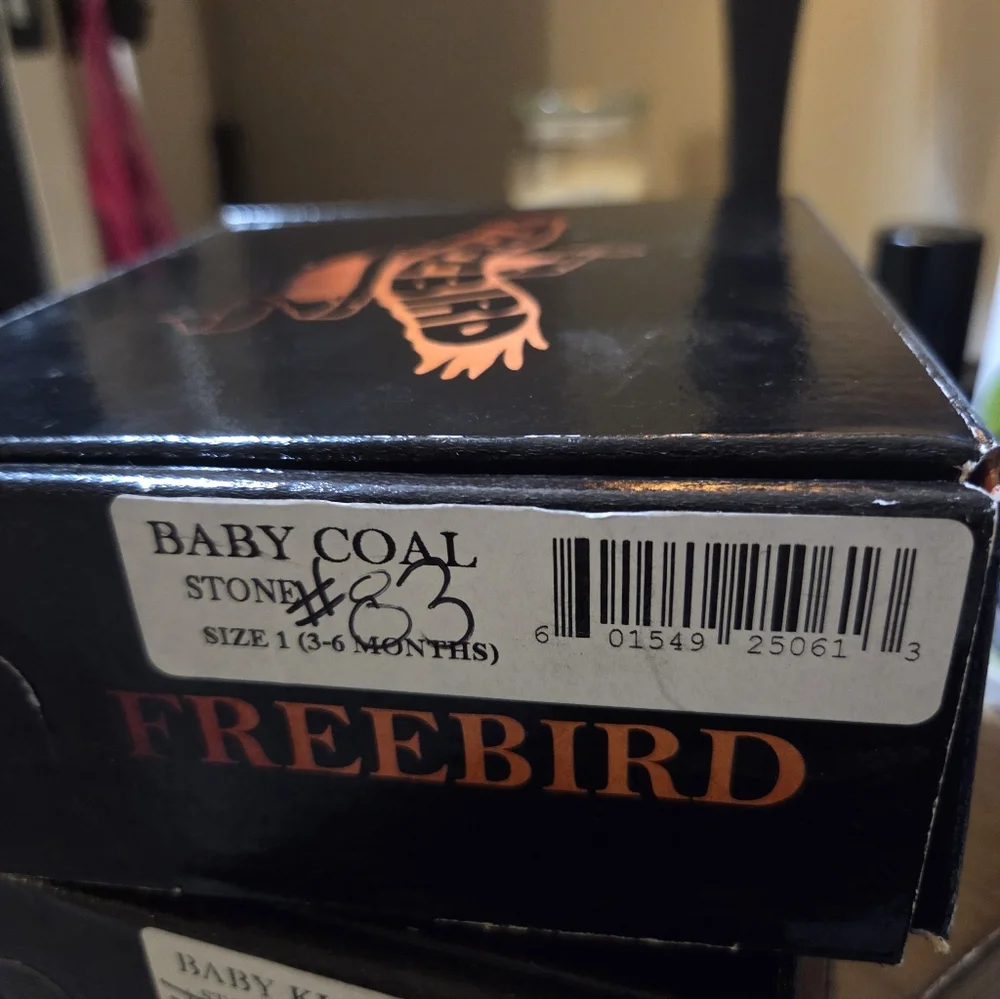 Freebird Baby Coal Stone Boots Leather Handcrafted Designer #83